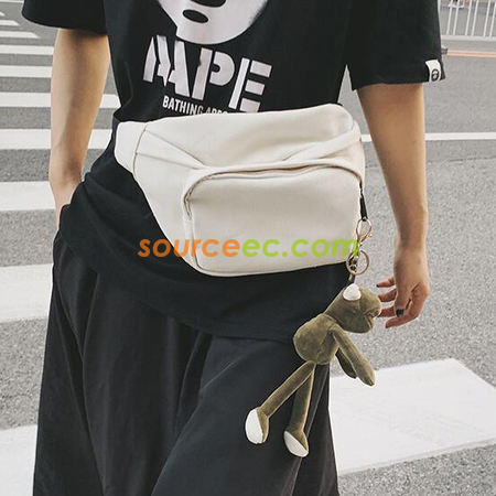 Customization Zip Canvas Belt Bag Promotional Products