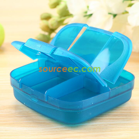 Customization 6 Days Plastic Pill Box With Protective Bag Promotional Products