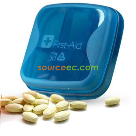 Customization 6 Days Plastic Pill Box With Protective Bag Promotional Products