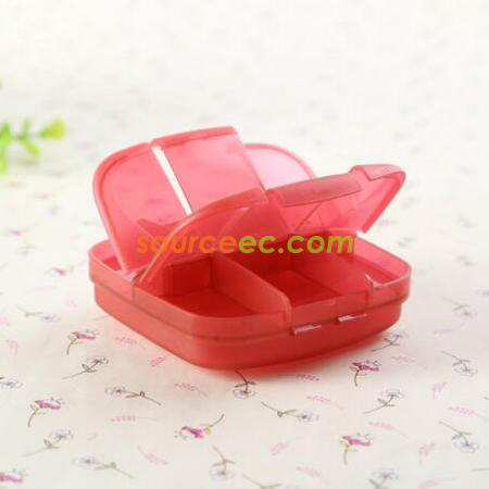 Customization 6 Days Plastic Pill Box With Protective Bag Promotional Products