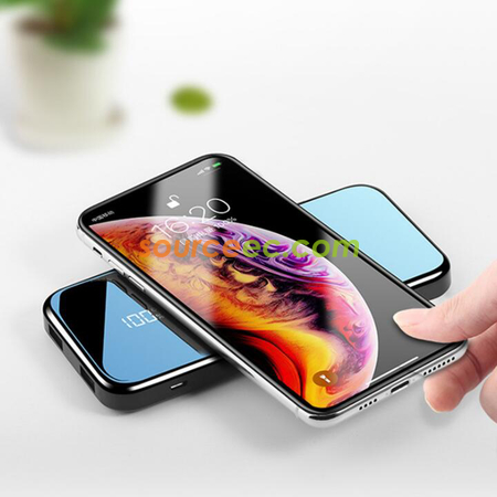 Customization 10000MAH Mirror Wireless Power Bank Promotional Products