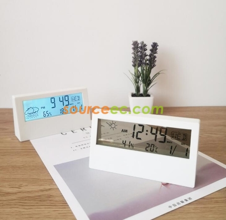 Customization Creative Multifunctional Transparent Electronic  Clock Promotional Products