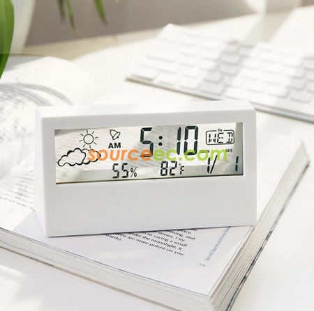 Customization Creative Multifunctional Transparent Electronic  Clock Promotional Products