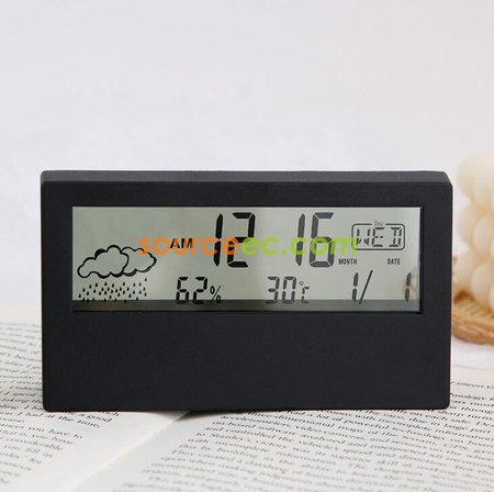 Customization Creative Multifunctional Transparent Electronic  Clock Promotional Products