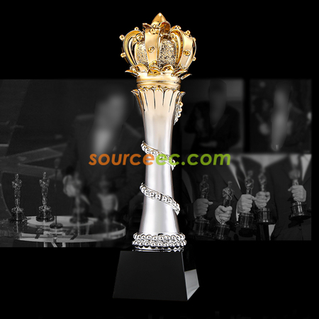 Customization Crown Resin Crystal Trophy Promotional Products