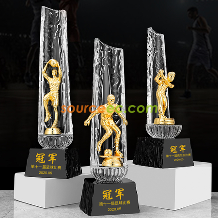 Customization Competition Resin Crystal Trophy Promotional Products