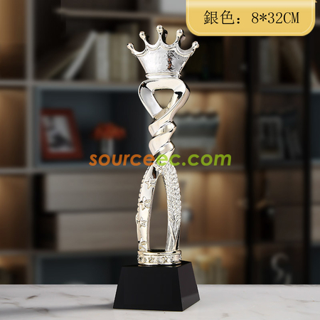 Customization Honor Gold Silver And Bronze Crown Trophy Promotional Products