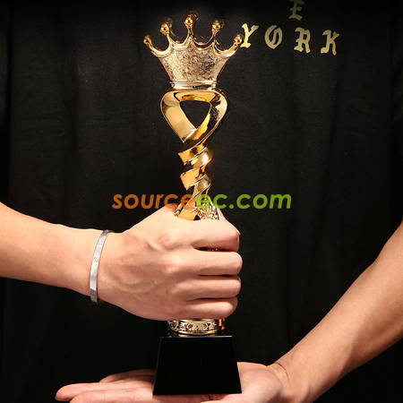 Customization Honor Gold Silver And Bronze Crown Trophy Promotional Products