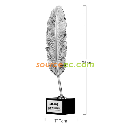 Customization Pure Copper A Unique Metal Crystal Trophy Promotional Products