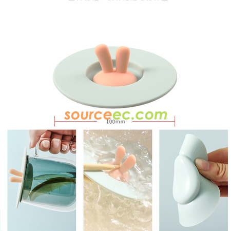Customization Rabbit Ear Silicone Cup Lid Promotional Products