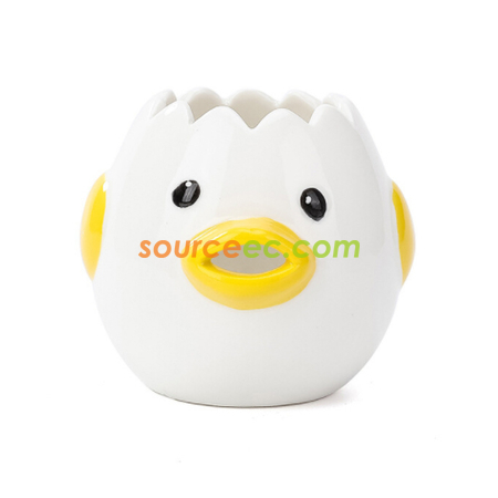Customization Cute Cartoon Ceramic Egg Divider Promotional Products