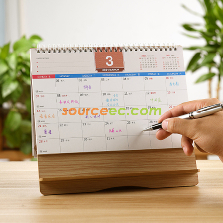 Customization Creative Wooden Calendar Promotional Products