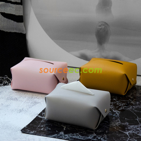 Customization PU Tissue Box Promotional Products