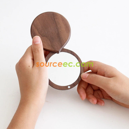 Customization Wooden Makeup Mirror Promotional Products
