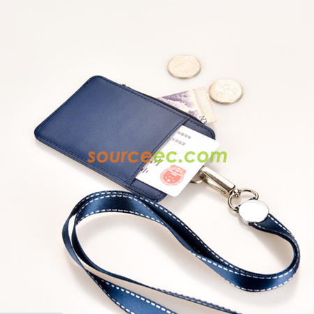 Customization Leather Zipper Card Holder Promotional Products