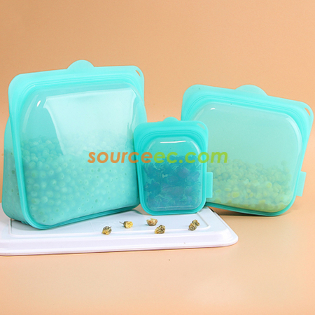 Customization Reusable Silicone Food Storage Bag Promotional Products