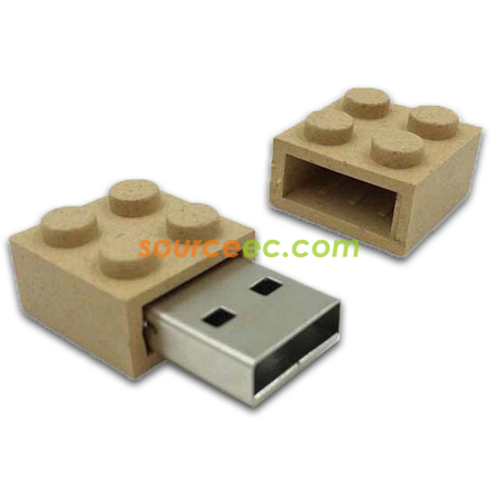Customization Eco-friendly Block USB Flash Drive Promotional Products