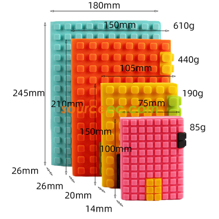 Customization Notebook with Block Silicone Cover Promotional Products