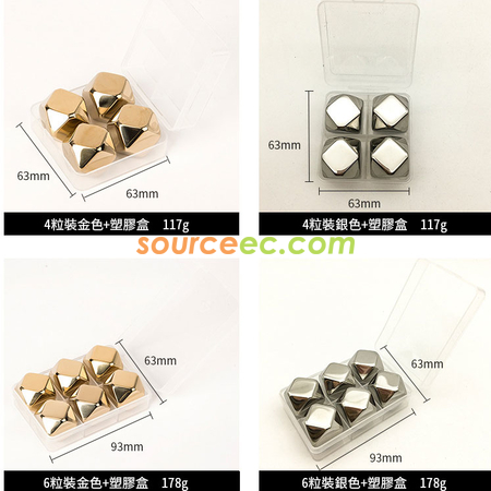 Customization Rhombus Whisky Stones Ice Cubes Promotional Products
