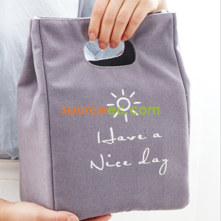 Customization Canvas Portable Cooler Bag Promotional Products