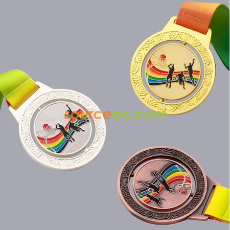 Customization Rotating basketball Medal Promotional Products