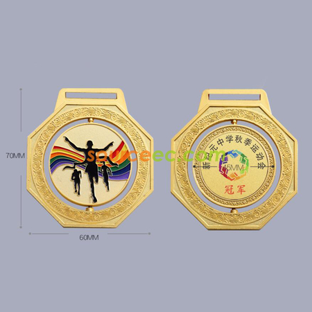 Customization Rotating marathon Medal Promotional Products