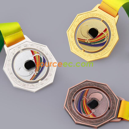 Customization Rotating Table Tennis Medal Promotional Products
