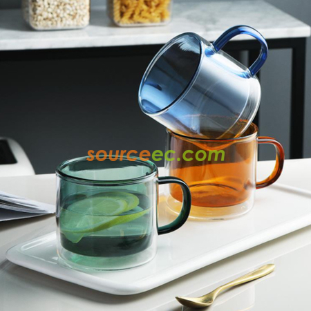 Customization Colorful Glass Mug Promotional Products