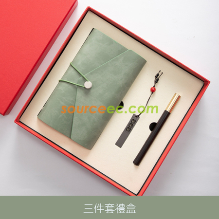 Customization Notebook Gift Set (Notebook + Pen + USB) Promotional Products