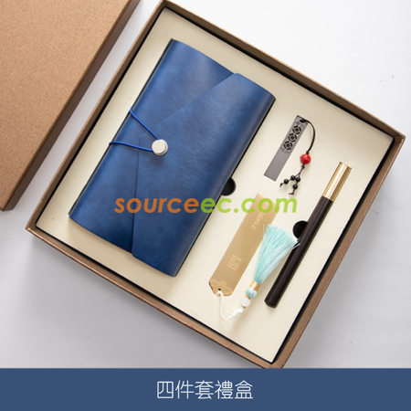 Customization Notebook Gift Set (Notebook + Pen + Bookmark + USB) Promotional Products