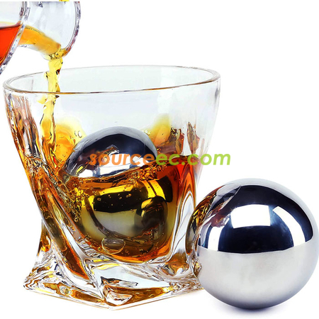 Ball-shape Reusable Stainless Steel Ice Cube