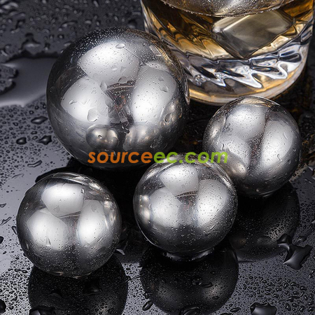 Customization Ball-shape Reusable Stainless Steel Ice Cube Promotional Products