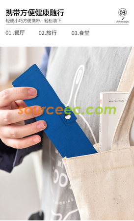 Customization Stainless Steel Tableware with Bag Promotional Products
