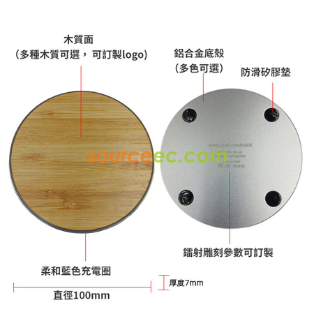 Customization Round Wireless Charger Promotional Products