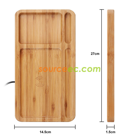 Customization Bamboo Wireless Charger Promotional Products