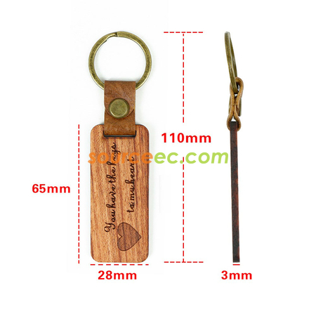 Customization Wooden Keychain Promotional Products