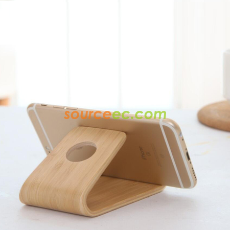 Customization Solid Wood Creative Mobile Phone/Tablet Stand Promotional Products