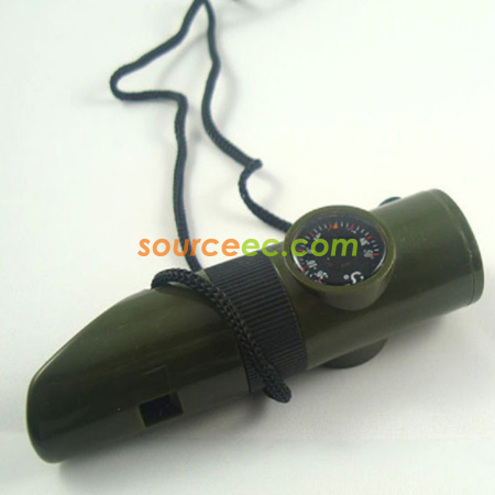 Customization 7 in 1 Compass Whistle Temperature Promotional Products