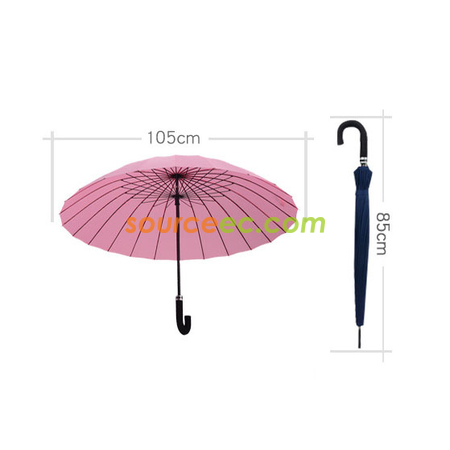 Customization Water Activated Color Changing Flower Print Straight Umbrella Promotional Products
