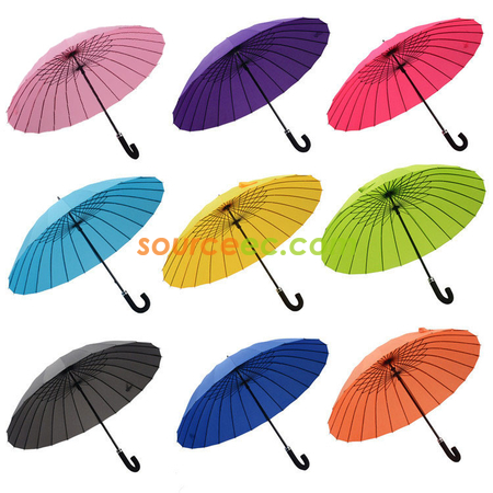 Customization Water Activated Color Changing Flower Print Straight Umbrella Promotional Products