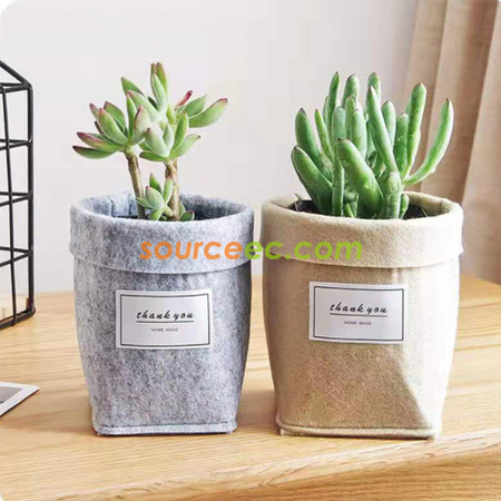 Felt Flower Pot