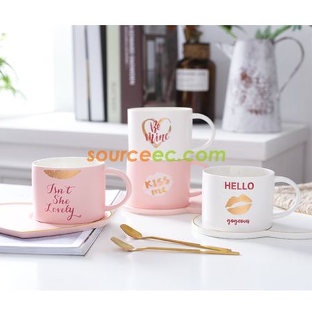 Customization Coffee Cup And Saucer Set Promotional Products