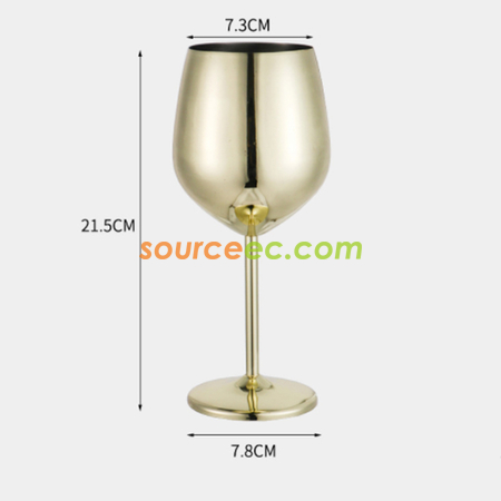 Customization Stainless Steel Wine Glass Promotional Products
