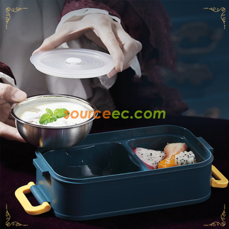 Customization Double-Layer Portable Lunch Box With Soup Bowl Set Promotional Products