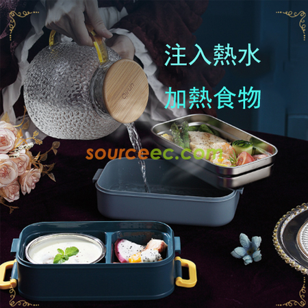 Customization Double-Layer Portable Lunch Box With Soup Bowl Set Promotional Products