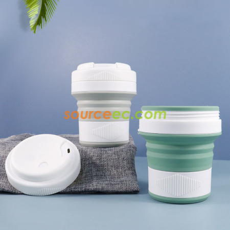 Customization 450ML Silicone Collapsible Coffee Cup Promotional Products
