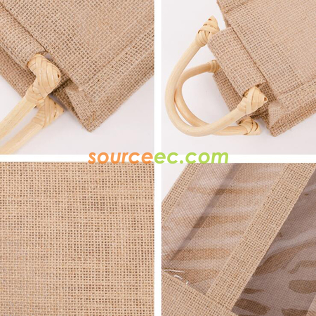 Customization White Rattan Jute Handbag Promotional Products