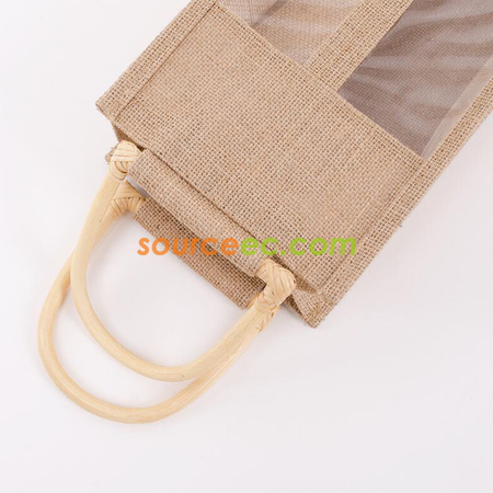 Customization White Rattan Jute Handbag Promotional Products