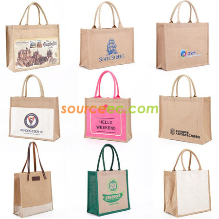 Customization White Rattan Jute Handbag Promotional Products