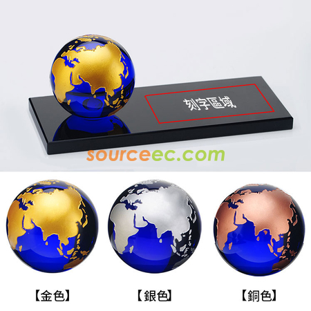Creative Earth Crystal Paperweight